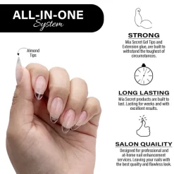 Almond Gel Tips Kit