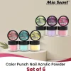 Color Punch Nail Art Powder Collection (6PC)
