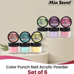 Color Punch Nail Art Powder Collection (6PC)