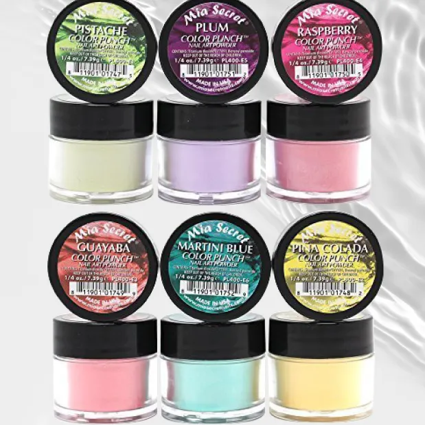 Color Punch Nail Art Powder Collection (6PC)