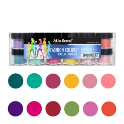 Fashion Colors Nail Art Powder Colleciton (12PC)