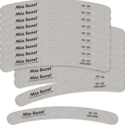 Forte Zebra Curve Nail File 100/100 Pink Center 50 Pack
