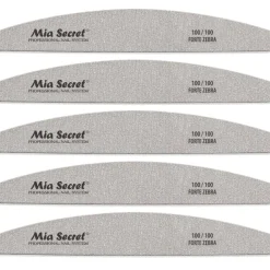 Forte Zebra Halfmoon Nail File 100/100 Pink Center