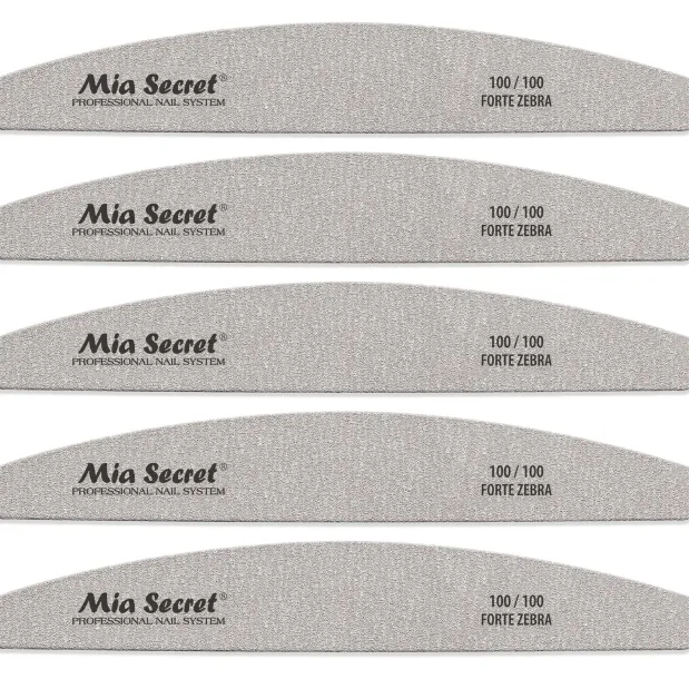 Forte Zebra Halfmoon Nail File 100/100 Pink Center