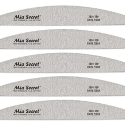 Forte Zebra Halfmoon Nail File 180/180 Blue Center