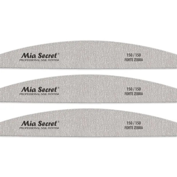 Forte Zebra Halfmoon Nail File 150/150 Green Center