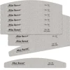 Forte Zebra Halfmoon Nail File 150/150 Green Center 50 Pack
