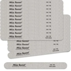 Forte Zebra Straight Nail File 180/180 Blue Center 50 Pack