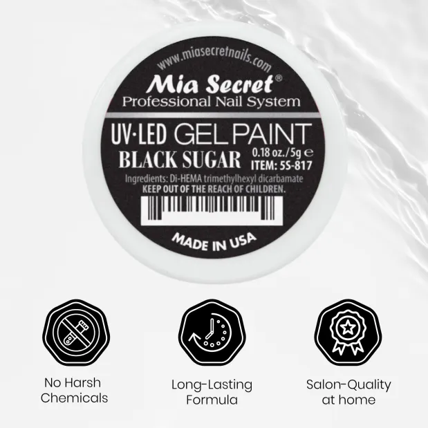 Gel Paint Black Sugar