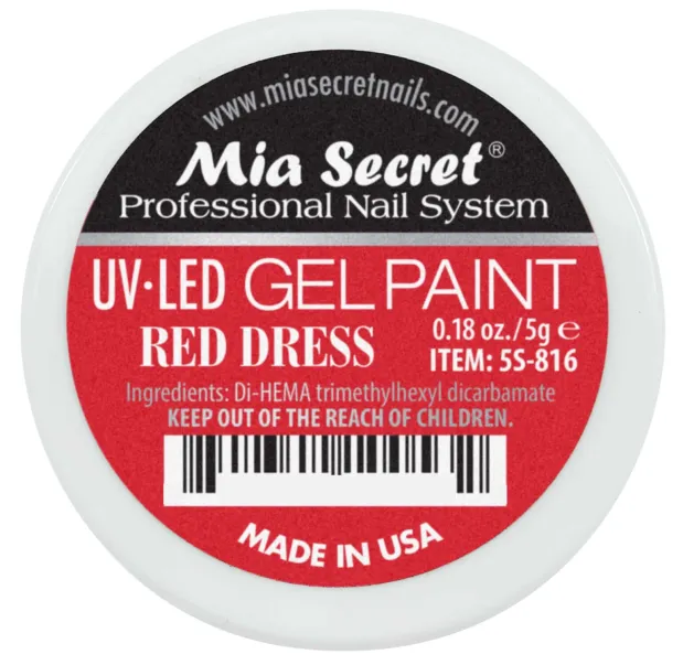 Gel Paint Red Dress