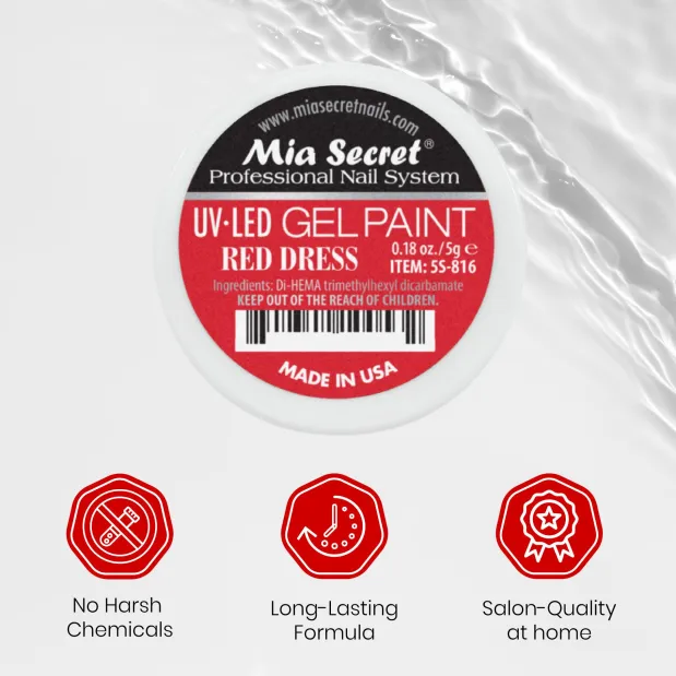 Gel Paint Red Dress