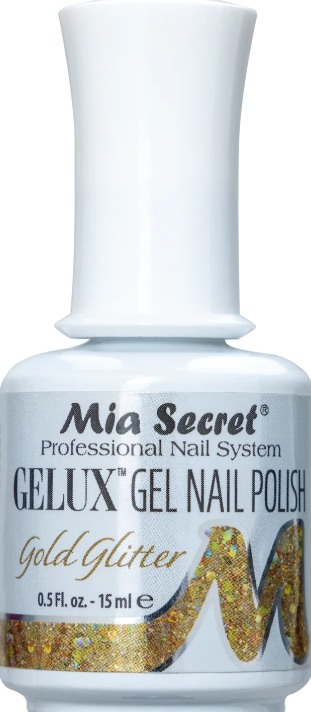 Gelux Gel Polish Gold Glitter