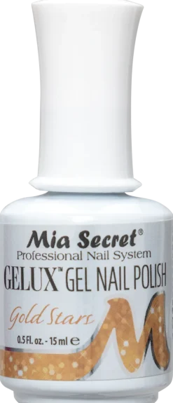 Gelux Gel Polish Gold Stars