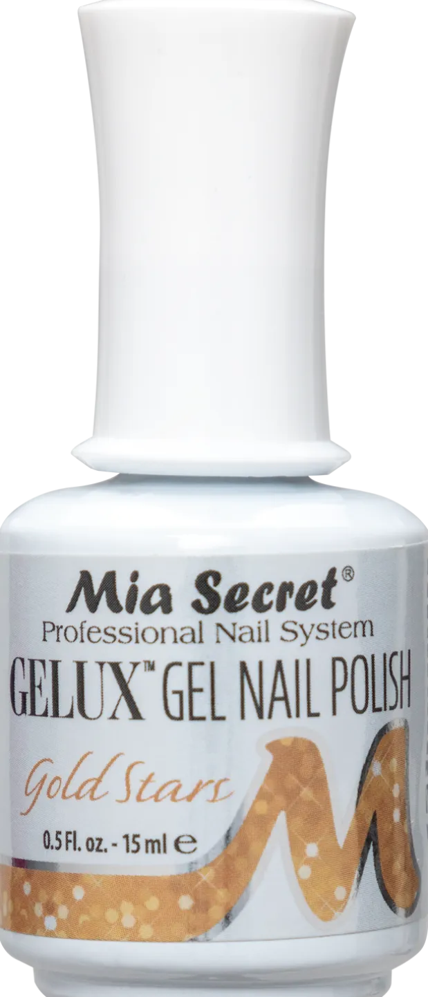 Gelux Gel Polish Gold Stars