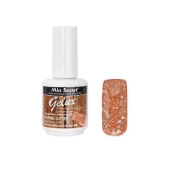Gelux Gel Polish Orange Glitter