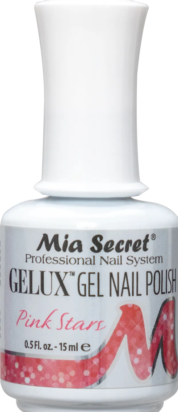 Gelux Gel Polish Pink Stars