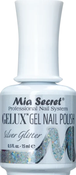 Gelux Gel Polish Silver Glitter