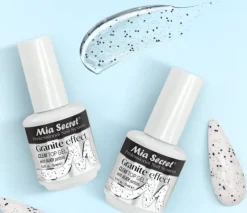 Granite Effect Clear Top Gel (With Black Particles)