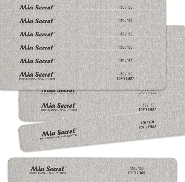 Mia Secret Forte Zebra Jumbo Nail File Green Center 50 pack