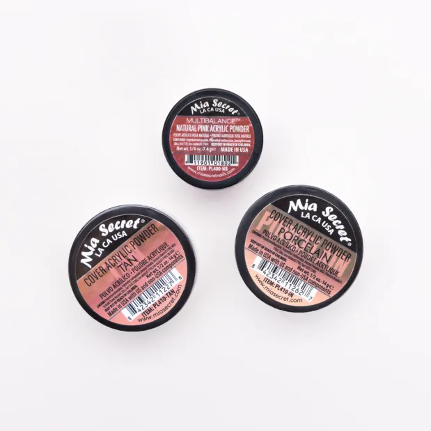 Mia Selects (Cover Porcelain 1/2 oz., Cover Tan 1/2 oz., Multibalance Natural Pink 1/4 oz.)
