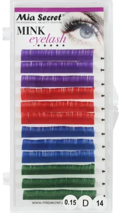 Mink Eyelash Color Mix Extensions