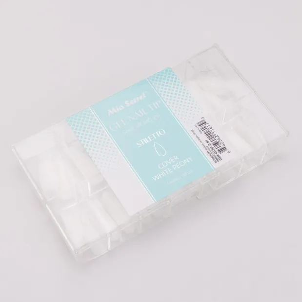 Soak off Soft Gel Nail Tip Cover White Peony
