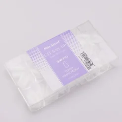 Soak off Soft Gel Nail Tip Cover White Peony