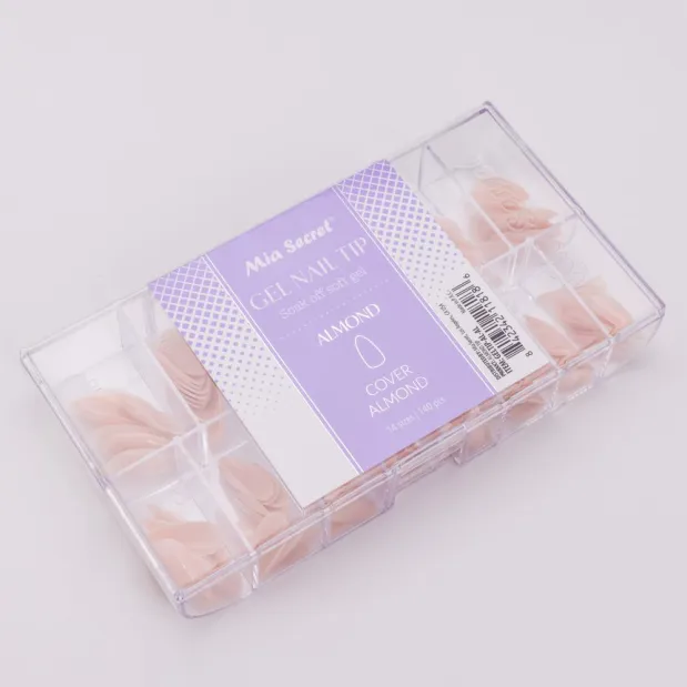 Soak off Soft Gel Nail Tip Cover Almond