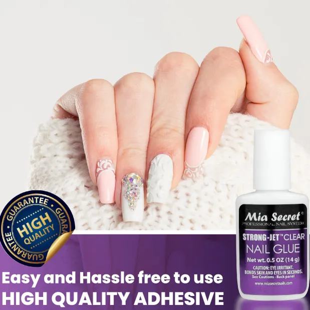 STRONGJET NAIL GLUE (Brush-On 8g and 1/2 oz.)