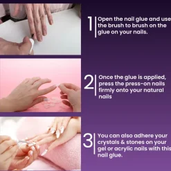 STRONGJET NAIL GLUE (Brush-On 8g and 1/2 oz.)