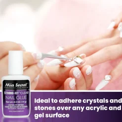 STRONGJET NAIL GLUE (Brush-On 8g and 1/2 oz.)