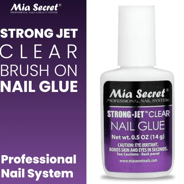 STRONGJET NAIL GLUE (Brush-On 8g and 1/2 oz.)