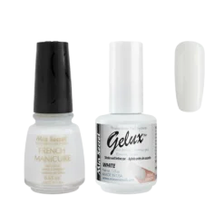 The Match (Gelux and French Manicure Combo) White