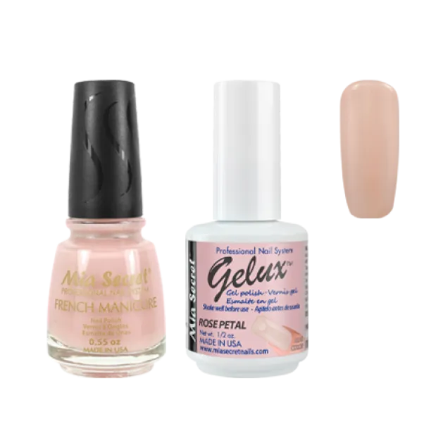 The Match (Gelux and French Manicure Combo) Rose Petal