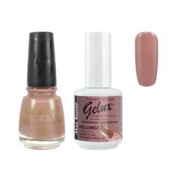 The Match (Gelux and French Manicure Combo) Piel Canela