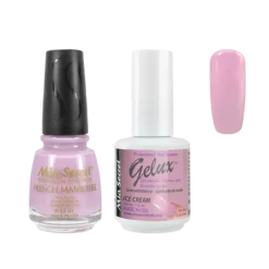The Match (Gelux and French Manicure Combo) Ice Cream