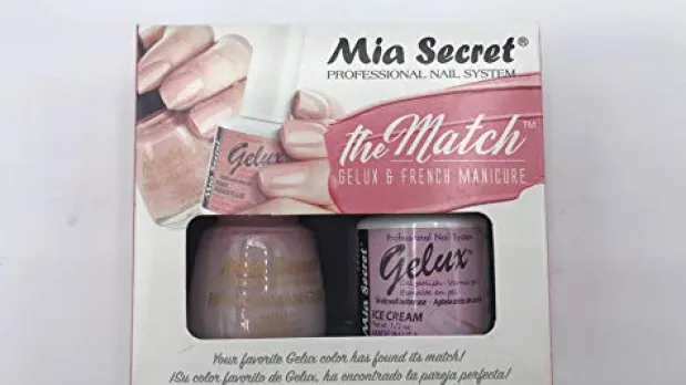 The Match (Gelux and French Manicure Combo) Ice Cream