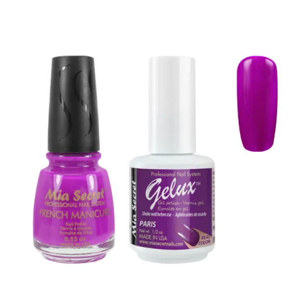The Match (Gelux and French Manicure Combo) Paris