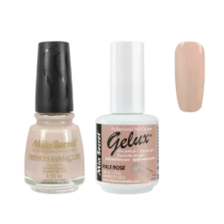 The Match (Gelux and French Manicure Combo) Pale Rose