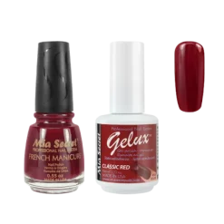 The Match (Gelux and French Manicure Combo) Classic Red