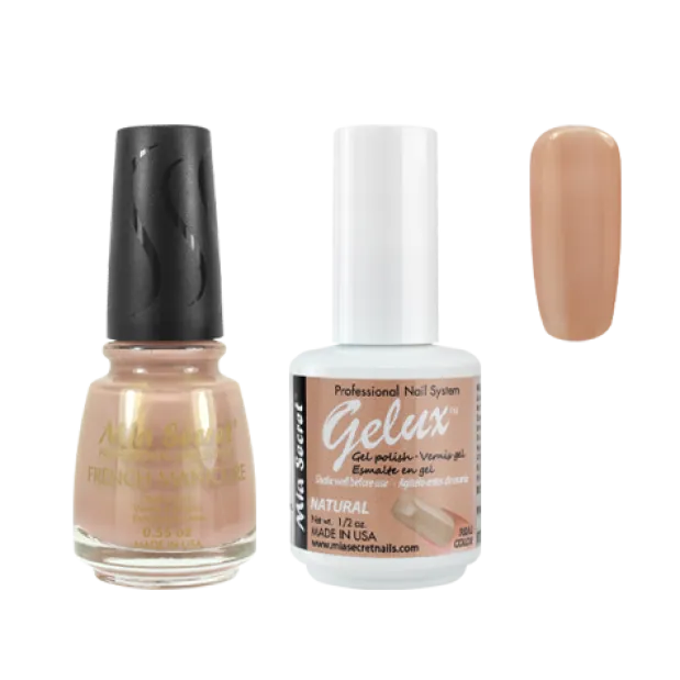 The Match (Gelux and French Manicure Combo) Natural