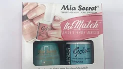The Match (Gelux and French Manicure Combo) Turquoise