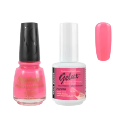 The Match (Gelux and French Manicure Combo) Pop Pink