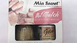 The Match (Gelux and French Manicure Combo) Gold Stars