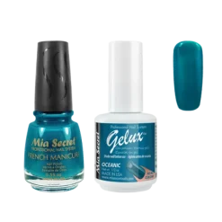 The Match (Gelux and French Manicure Combo) Oceanic