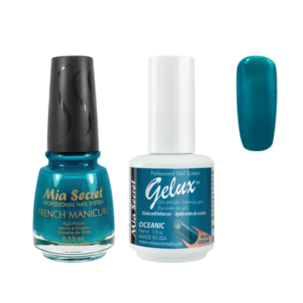 The Match (Gelux and French Manicure Combo) Oceanic