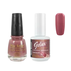 The Match (Gelux and French Manicure Combo) Chocolate