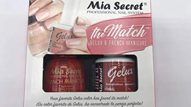 The Match (Gelux and French Manicure Combo) Coral